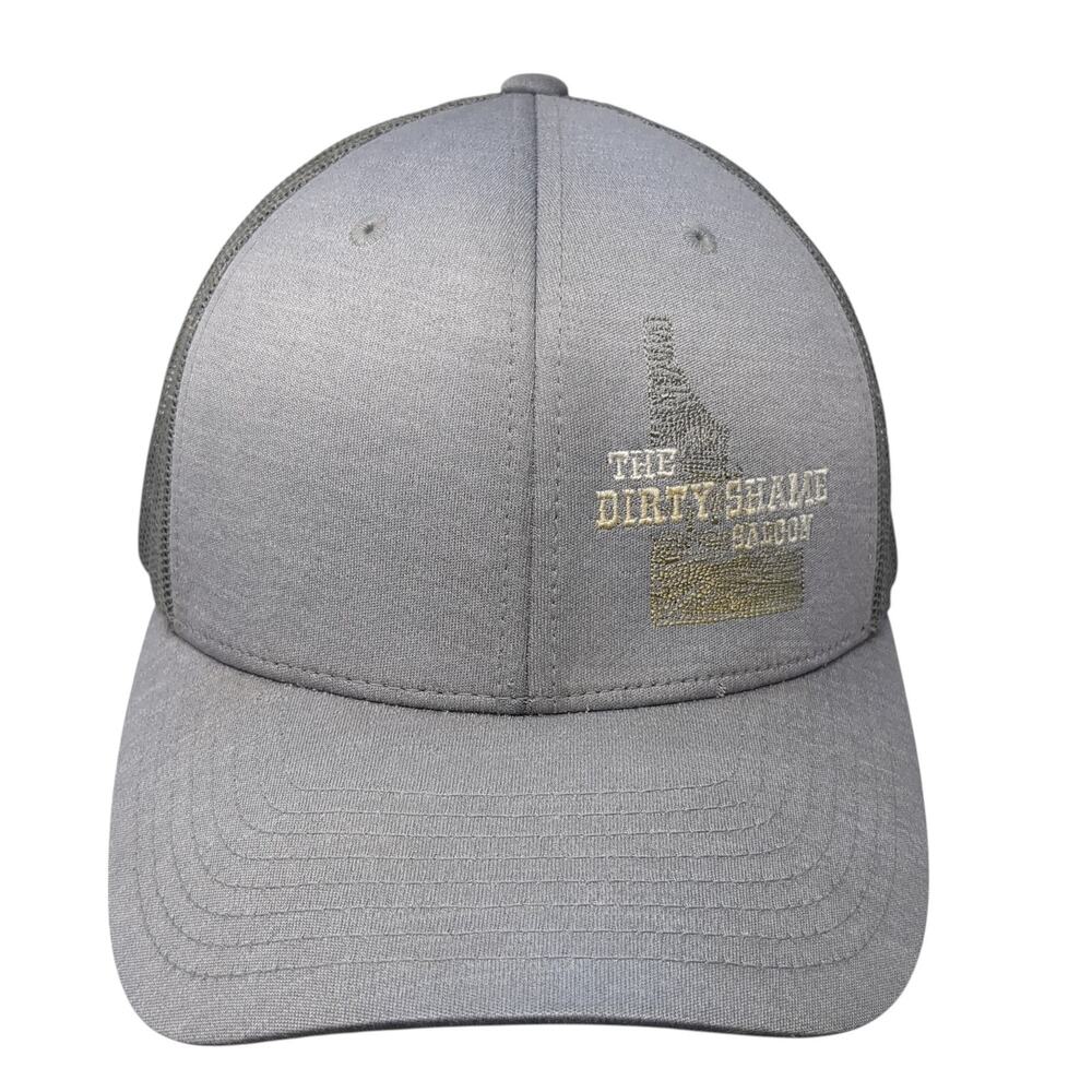 The Dirty Shame Saloon Snapback Trucker Hat Gray One Size Mesh Back Team 365